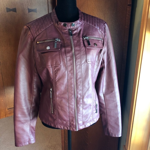 New York & Company Jackets & Blazers - New York & Co Faux Leather Moto Jacket